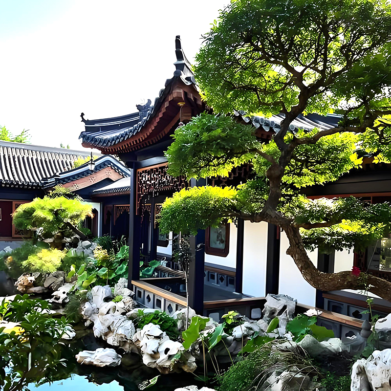 别墅庭院假山