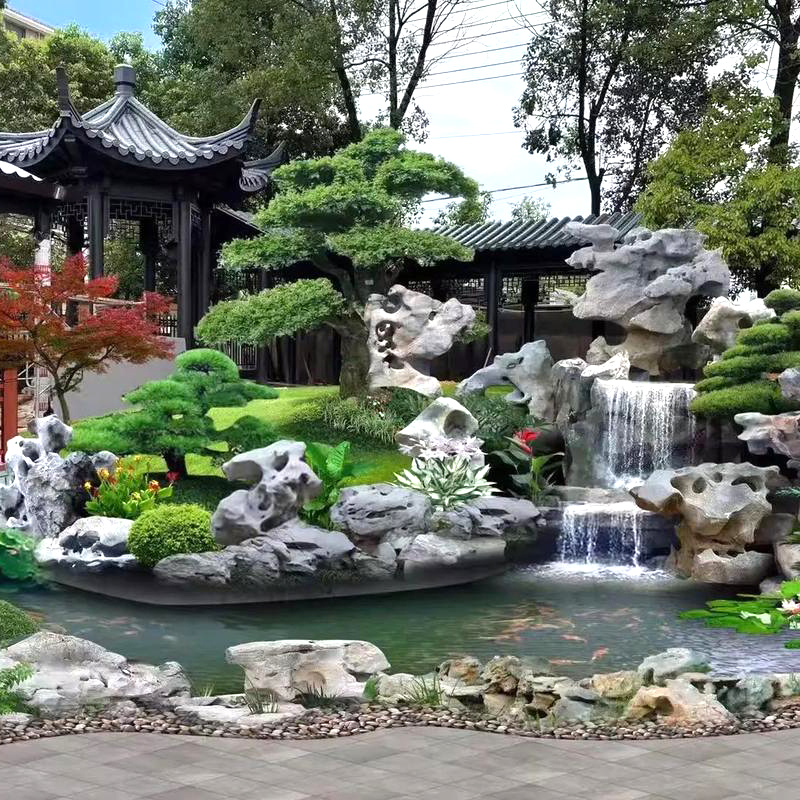 别墅假山造景